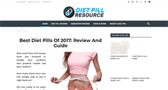 Desktop Screenshot of dietpillresource.com