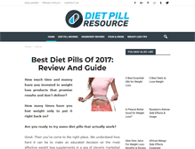 Tablet Screenshot of dietpillresource.com